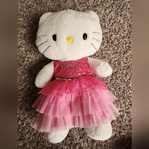Build A Bear Hello Kitty Sanrio Plush with Pink Princess Dress Stuffed Animal